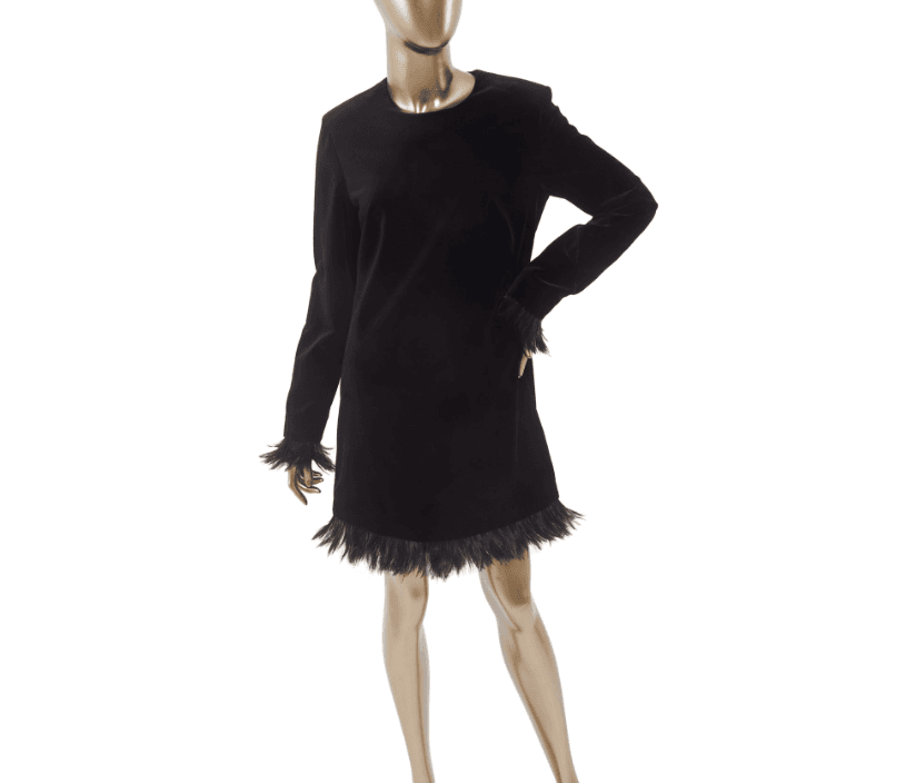 Tom Ford Feather Trim Dress