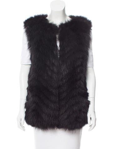 Oscar De La Renta Fox Fur Vest