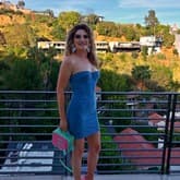 Laquan Smith Strapless Denim Mini Dress — image 1