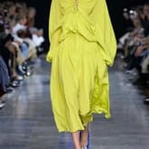 Rochas Ruffled Silk Crepe Midi Dress — image 1