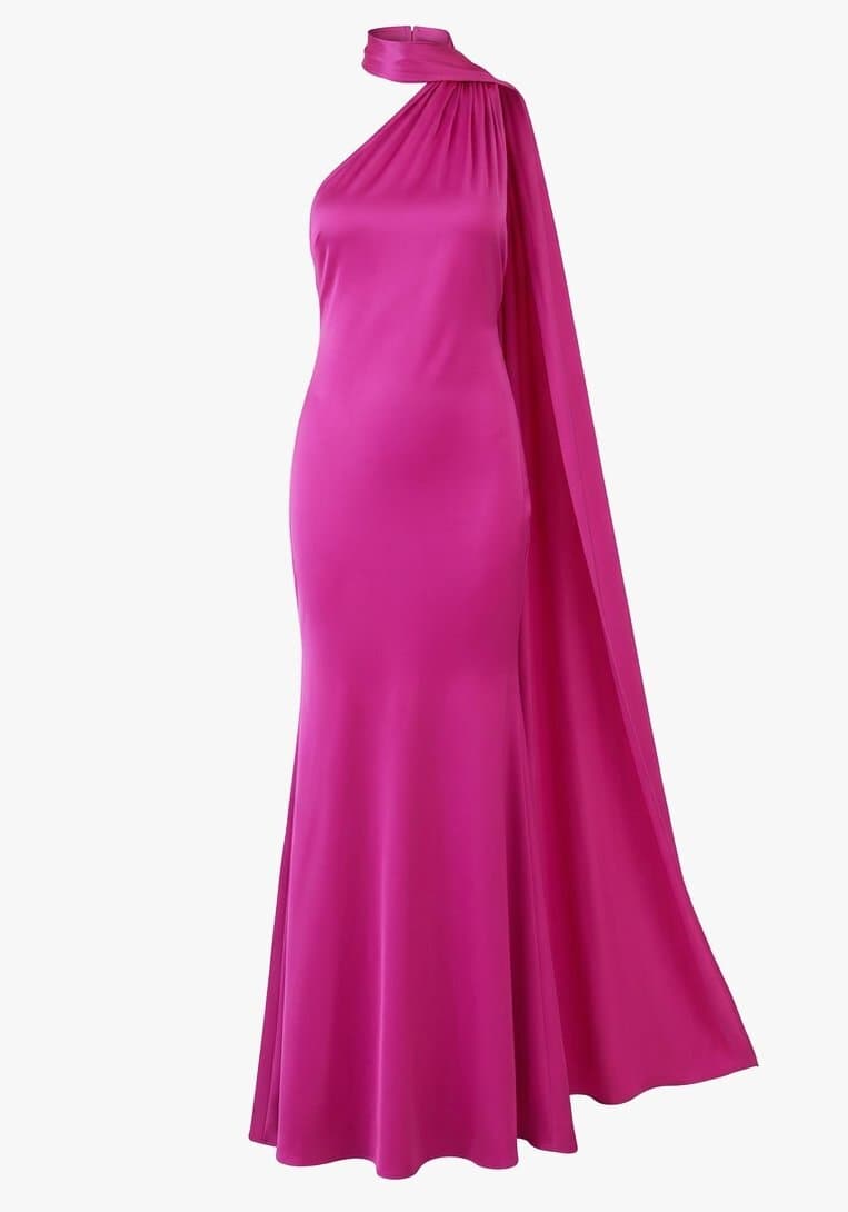 Naeem Khan Gown With Scarf