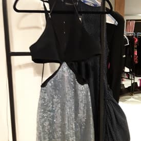 David Koma Bra Detail And Cutout Sequin Gown — image 1