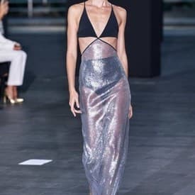 David Koma Bra Detail And Cutout Sequin Gown — image 2
