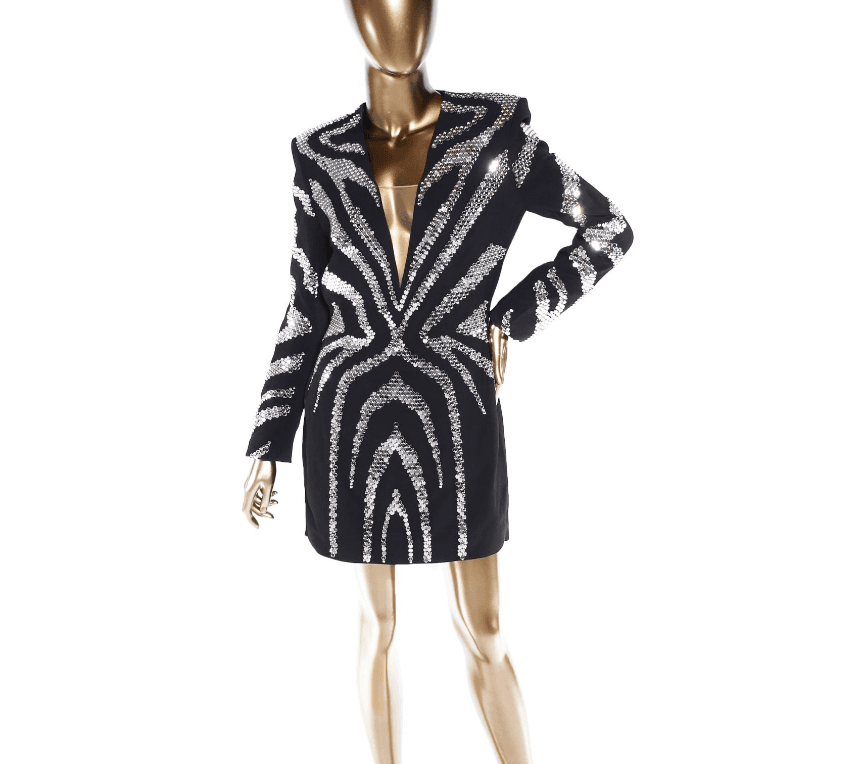 David Koma Zebra Motif Plexi Mini