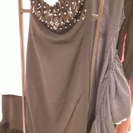 David Koma Strapless Dress With Plexi Triangle And Metal Balls — image 1