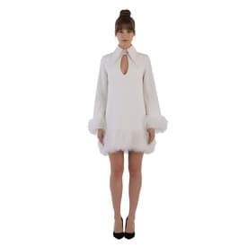 16 Arlington Long Sleeve Cocktail Dress With Feather Trim — image 3