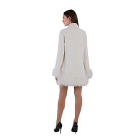 16 Arlington Long Sleeve Cocktail Dress With Feather Trim — image 5