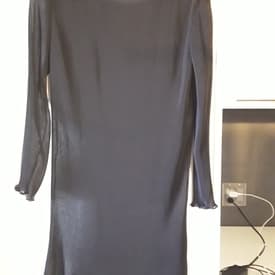 Gucci Tom Ford Black Sheer Pleated Dress — image 1