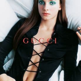 Vintage Gucci Tom Ford Era Lace Up Belt Mini Dress — image 1