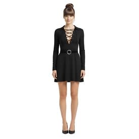 Vintage Gucci Tom Ford Era Lace Up Belt Mini Dress — image 2