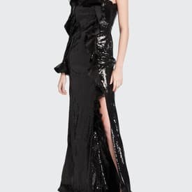 Dundas Sequin One Sleeve Gown — image 2