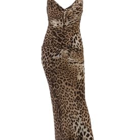 Roberto Cavalli Silk Chiffon Leopard Print Gown — image 2