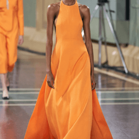 Emilia Wickstead Spring 2020 Orange Gown — image 1