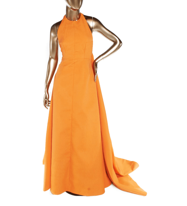 Emilia Wickstead Spring 2020 Orange Gown