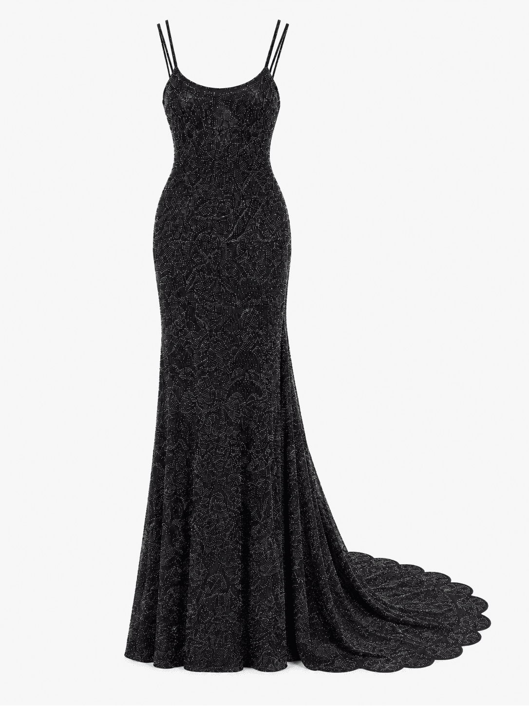 Chanel Knit Metallic Gown