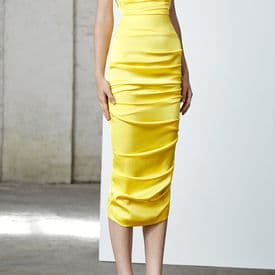 Alex Perry Ruched Strapless Mini Dress — image 1