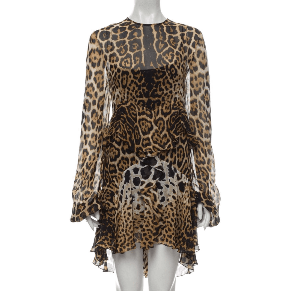 Saint Laurent Silk Mini Dress