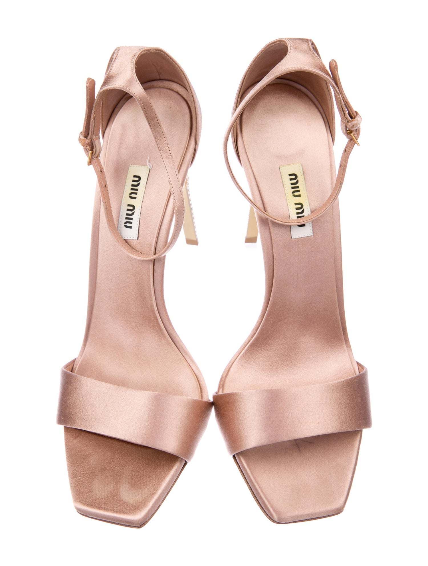 Miu Miu Crystal Embellishments Sandals