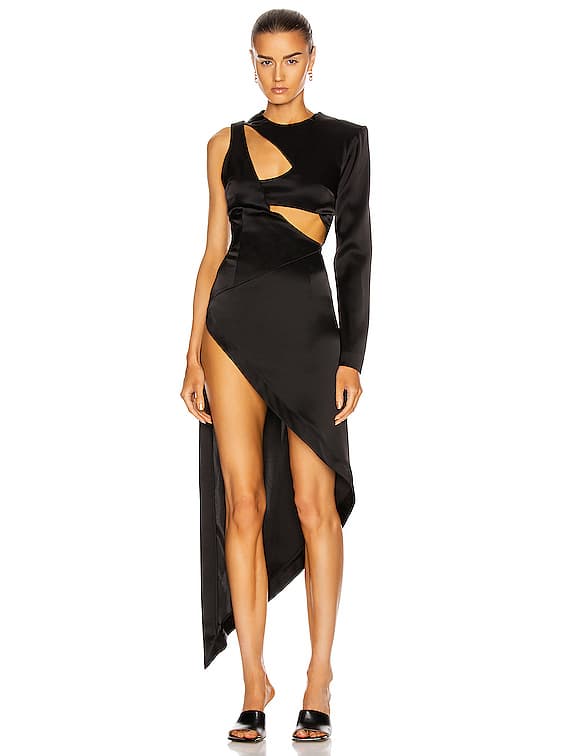 David Koma One Shoulder Dress