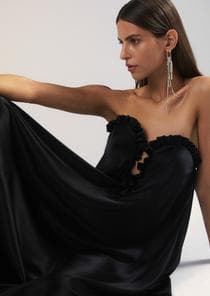 Magda Butrym Flowy Strapless Maxi Dress