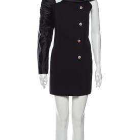 Vintage Gianni Versace Asymmetrical One-sleeve Mini Dress — image 1