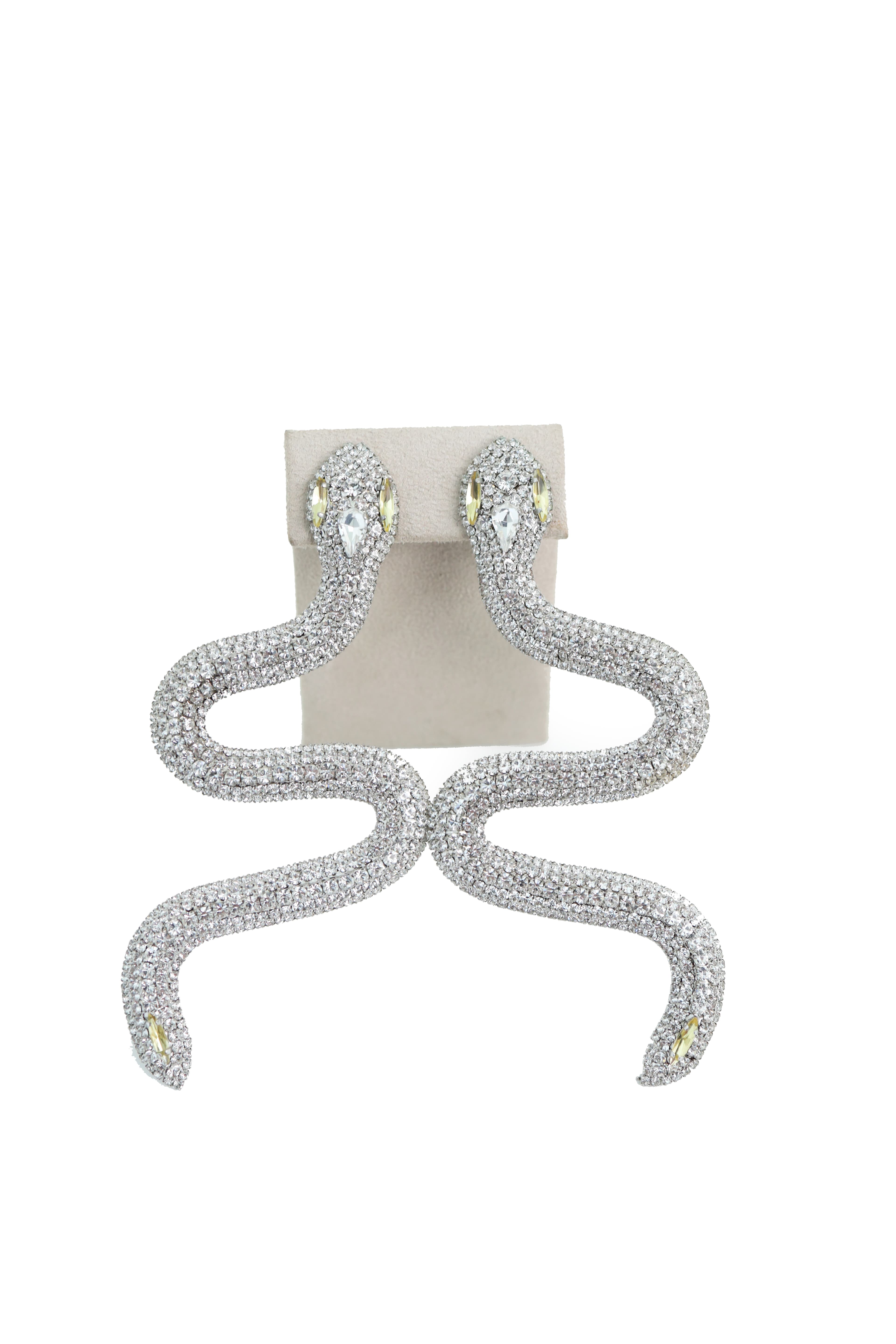 Alessandra Rich Snake Earrings