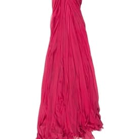 Alexander Mcqueen Silk Strapless Pink Dress — image 1
