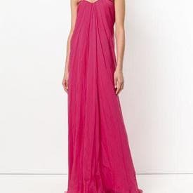 Alexander Mcqueen Silk Strapless Pink Dress — image 2