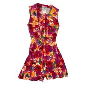 Vintage Chanel Terry Cloth Floral Mini Dress — image 1
