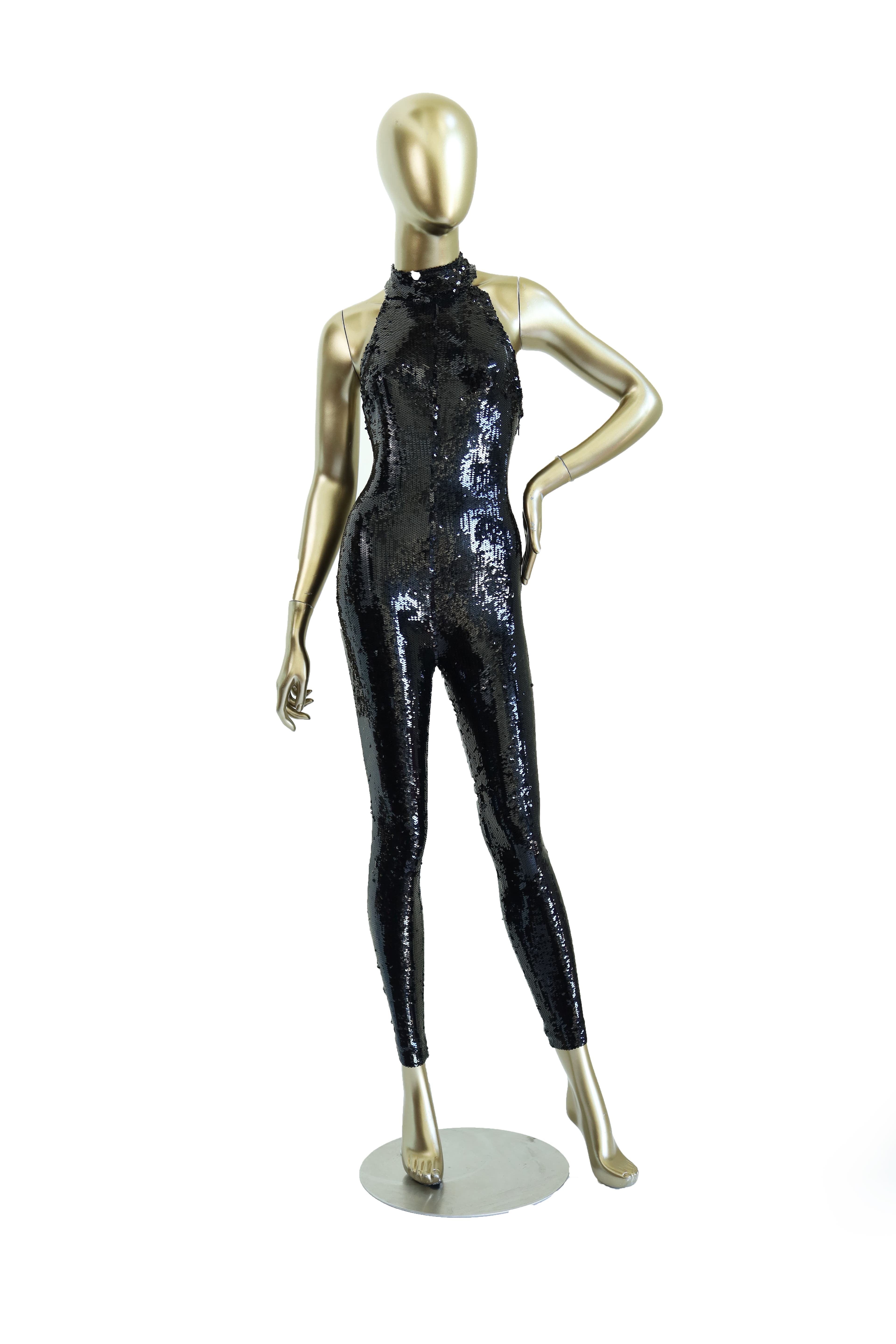 Saint Laurent Jumpsuit Black Sequin