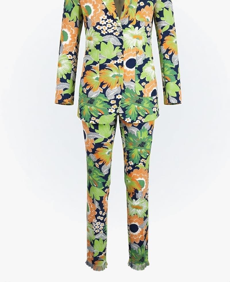Gucci 2016 Wool Floral Pant Suit 2