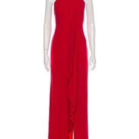 Carmen Marc Valvo Halterneck Long Dress — image 1
