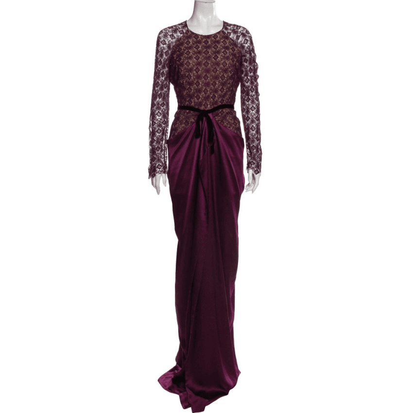 Roland Mouret Crew Neck Long Dress