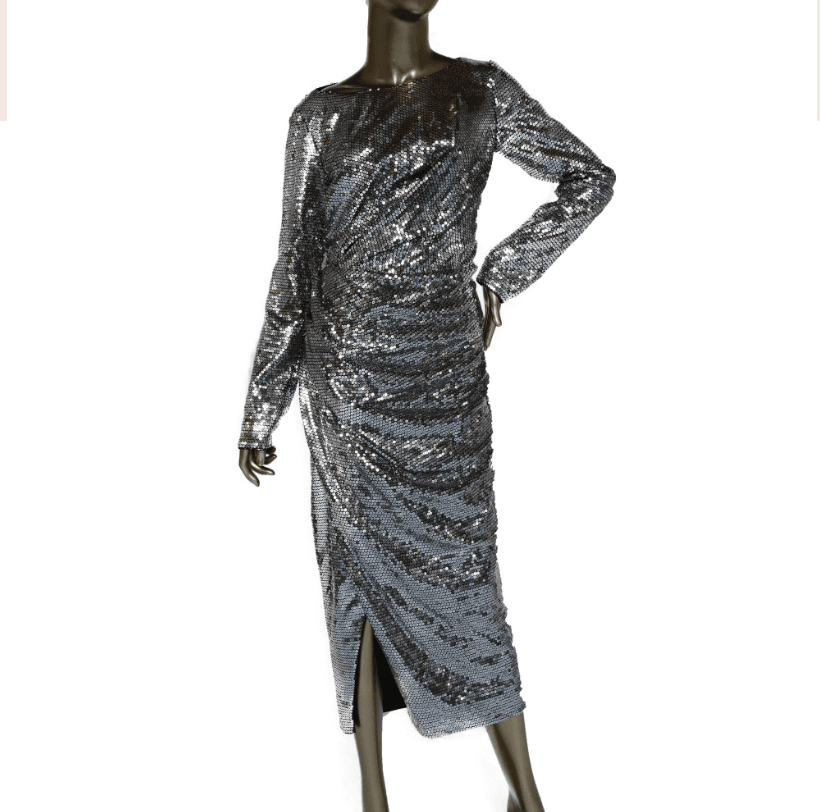 Rasario Scoop Neck Long Dress