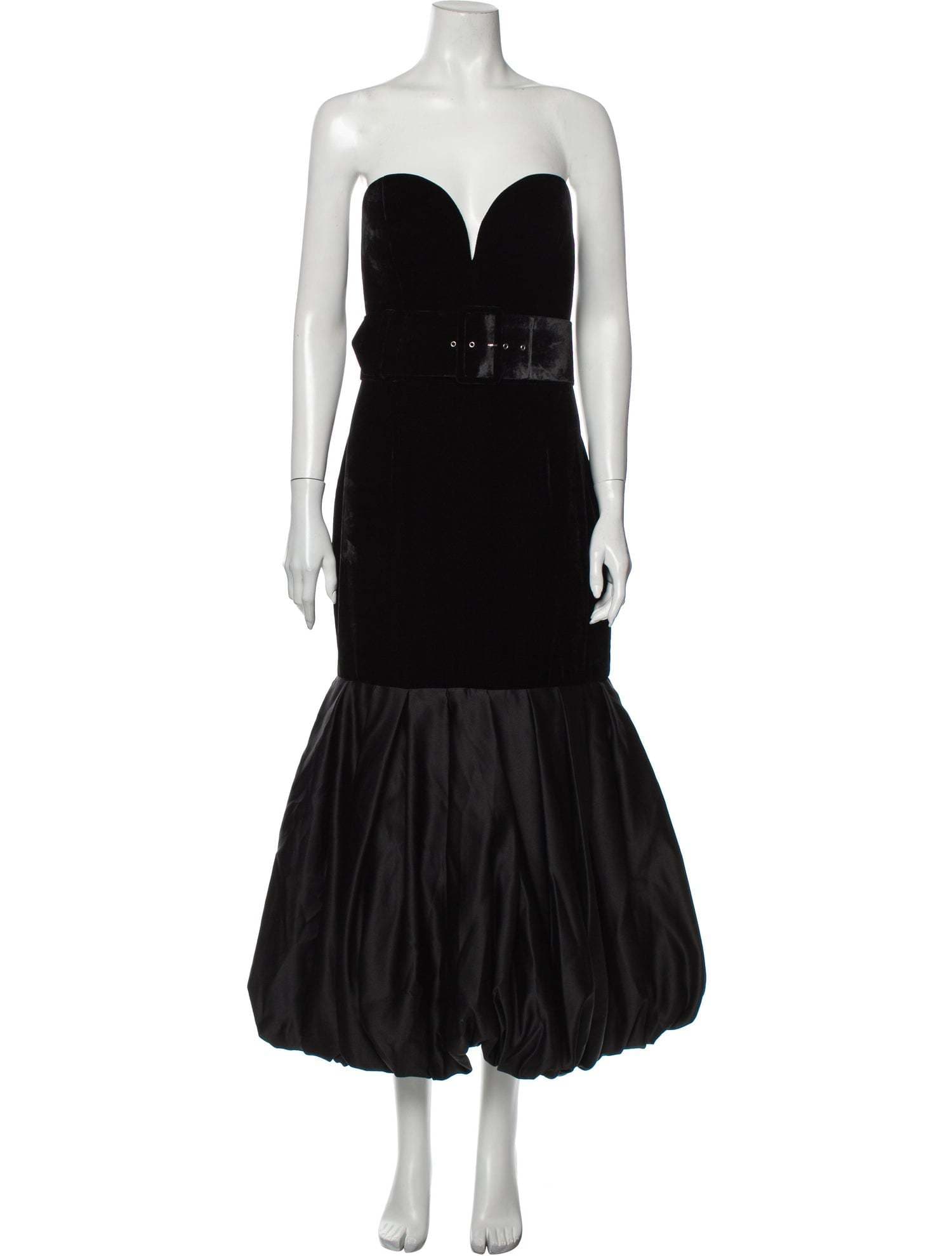 Rasario Strapless Midi Length Dress