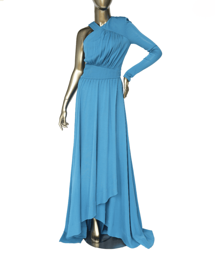 Givenchy V-neck Long Dress