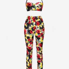 Vintage Chanel Spring 1997 Crop Top + High Waisted Pants Set — image 3