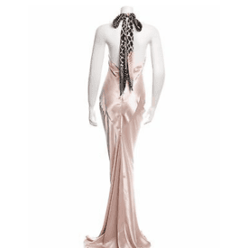 Roberto Cavalli Pink Satin Halter Dress — image 2
