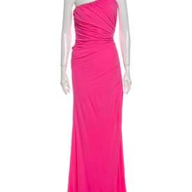 Versace One-shoulder Ruched Long Dress — image 1