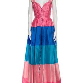 Carolina Herrera Striped Long Dress — image 1
