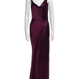 John Galliano Vintage Fall 1999 Burgundy Slip Dress — image 1