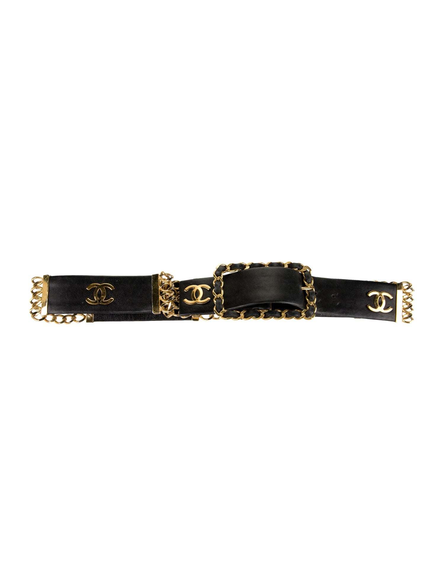 Chanel 2006 Vintage Belt With Chain Detail