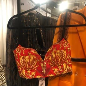 Versace Silk Crop Top And Legging Set — image 1