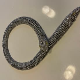 Alessandra Rich Rhinestone Snake Necklace/ Choker — image 1