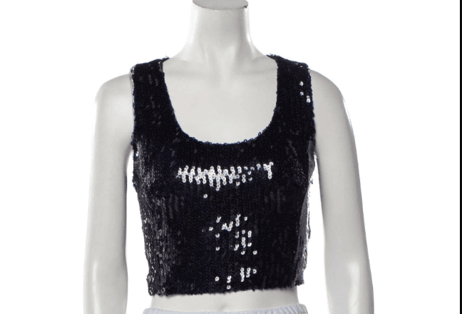 Chanel Vintage 1994 Sequin Crop Top