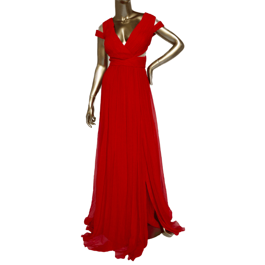 Pamella Roland Silk Red Knee-length Dress