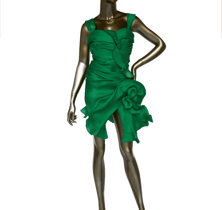 Oscar De La Renta Knee-length Ruffle Detail Dress
