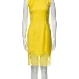 Givenchy Wool Knee-length Yellow Dress — image 1