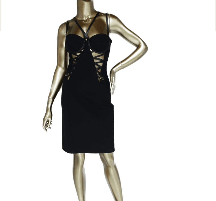 Versace Jeans Couture Bustier Lace Up Dress
