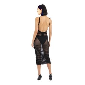 Mugler Sheer Cutout Mesh Dress — image 5